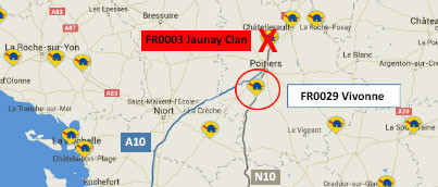Cierre de la estación FR0003 Jaunay Clan