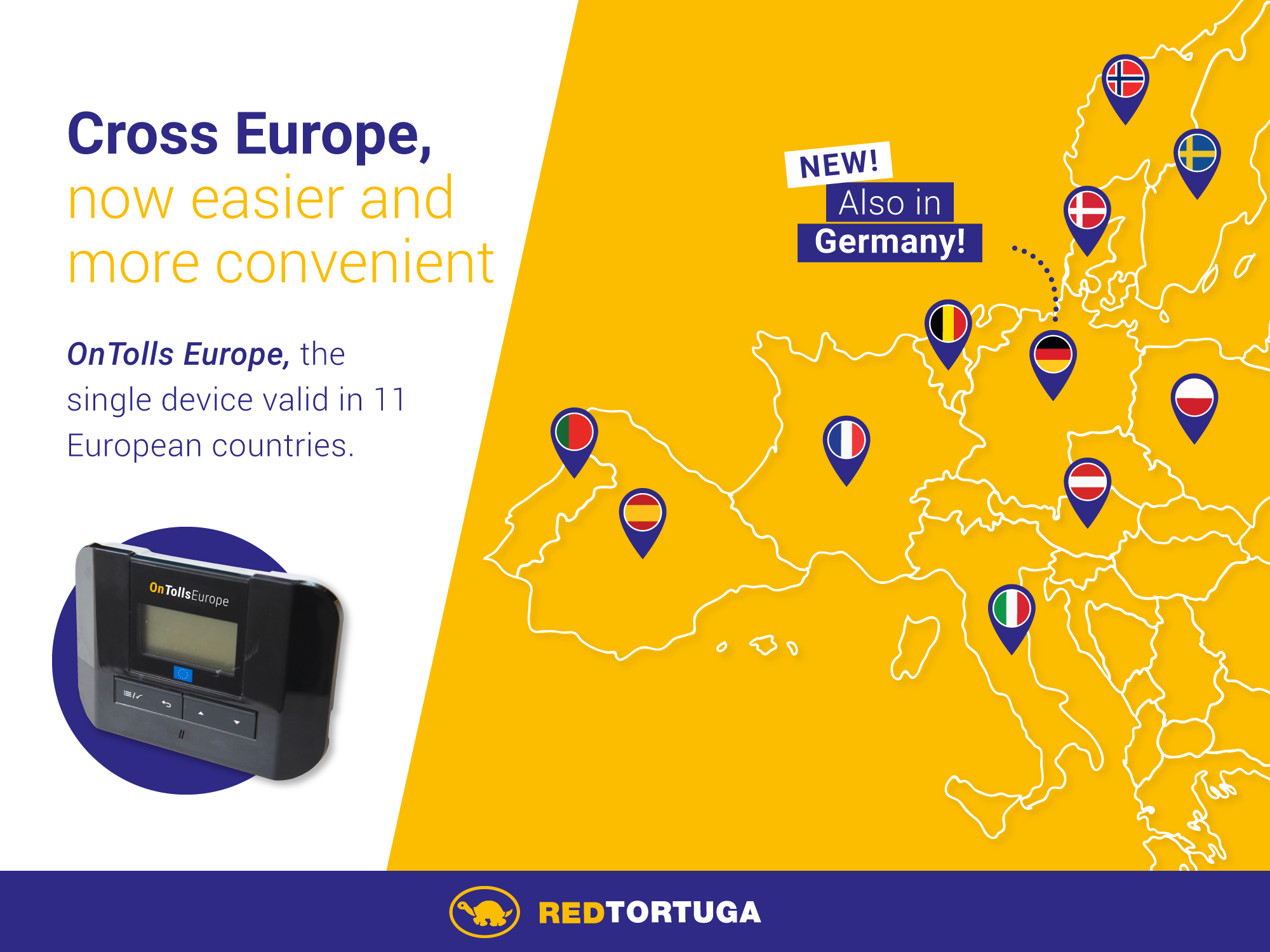 OnTolls Europe is here, the new single toll device